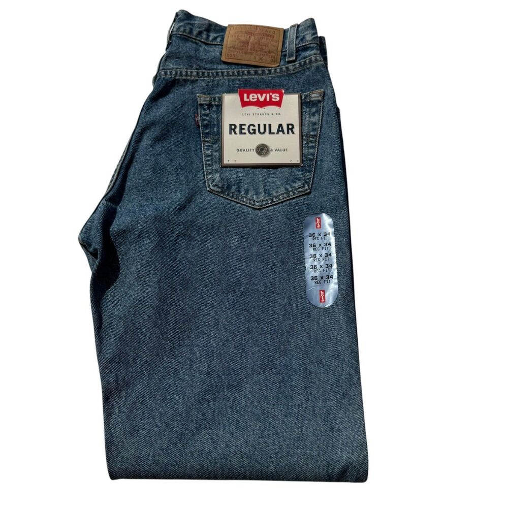 Vintage 1999 Levi’s 505 Jeans Mens 36x34 Deadstock NWT Regular Fit Factory 686